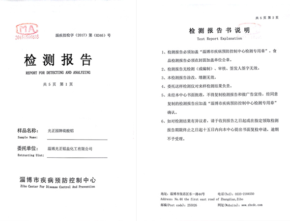 檢測報告
